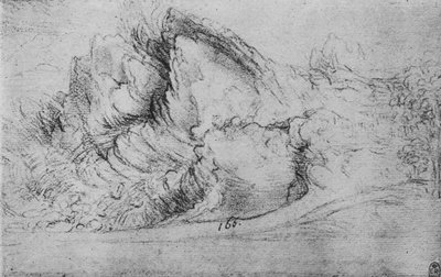Study of Rock Formations by Leonardo da Vinci