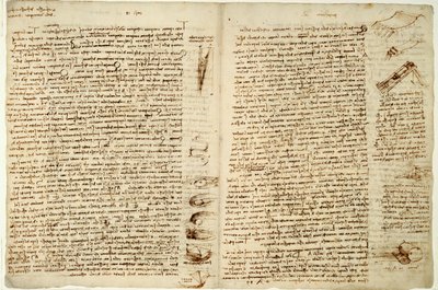 The Codex Hammer or Codex Leicester, 1508-12 by Leonardo da Vinci