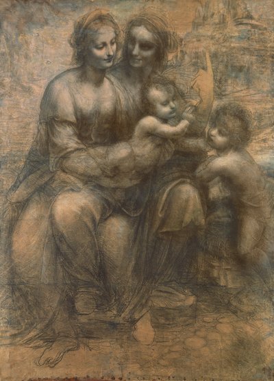 The Virgin and Child with Saint Anne, and the Infant Saint John the Baptist, c.1499-1500 by Leonardo da Vinci
