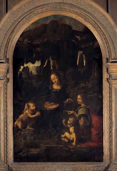 The Virgin, the Child Jesus, Saint John the Baptist and an Angel or The Virgin with the Rocks by Leonardo da Vinci
