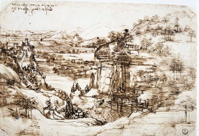 The first known drawing of Leonardo da Vinci, 