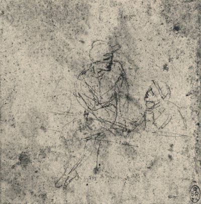 Two Figures in Conversation by Leonardo da Vinci
