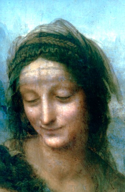 Virgin and Child with St Anne (detail) by Leonardo da Vinci