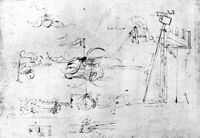 Weaponry designs by Leonardo da Vinci