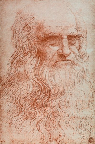 Portrait of Leonardo da Vinci, copy of Self-portrait of Leonardo da Vinci by Leonardo da after Vinci