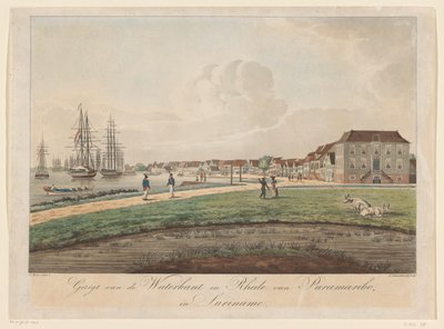 View of the Waterfront in Paramaribo by Leonardus Schweickhardt