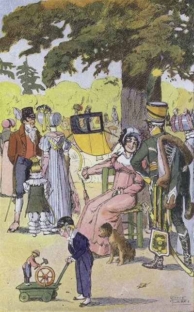 At Longchamps by Leonce Burret