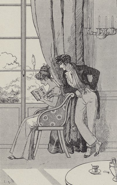 Claire Reading Robinson by Leonce Burret