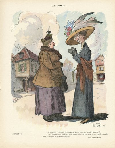 Illustration of Leonce Burret in Le Smile, no. 19, 08/05/13 - Fashion, Hat by Leonce Burret