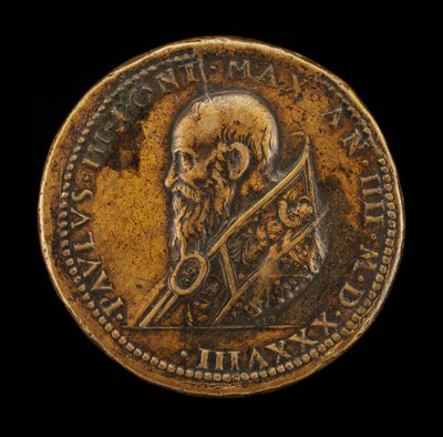 Paul III (Alessandro Farnese, 1468-1549), Pope 1534 [obverse] by Leone Leoni