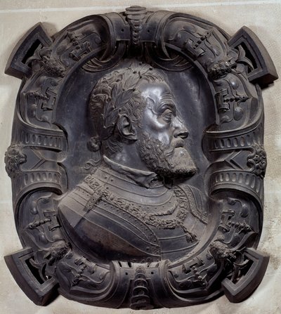 Profile Portrait of Emperor Charles V by Leone Leoni