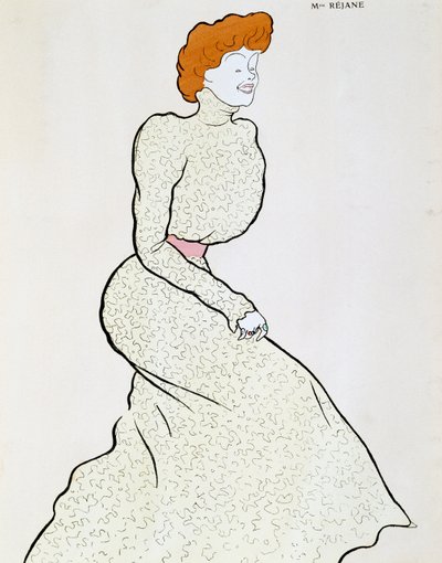 Actress Gabrielle Rejane by Leonetto Cappiello