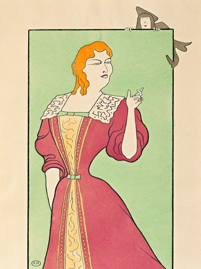 Actress Marie-Louise Marsy in Role of Elmira in Tartuffe by Leonetto Cappiello