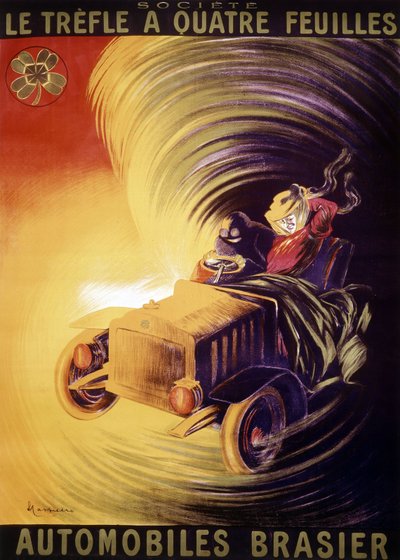 Advertisement by Leonetto Cappiello for the Brasier cars in France around 1900 by Leonetto Cappiello
