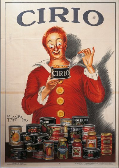 Advertisement for Cirio Food Preserve by Leonetto Cappiello