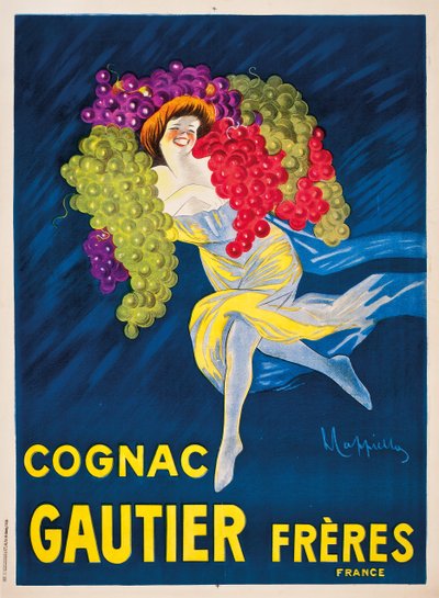 An advertising poster for Gautier Freres cognac (1907) by Leonetto Cappiello