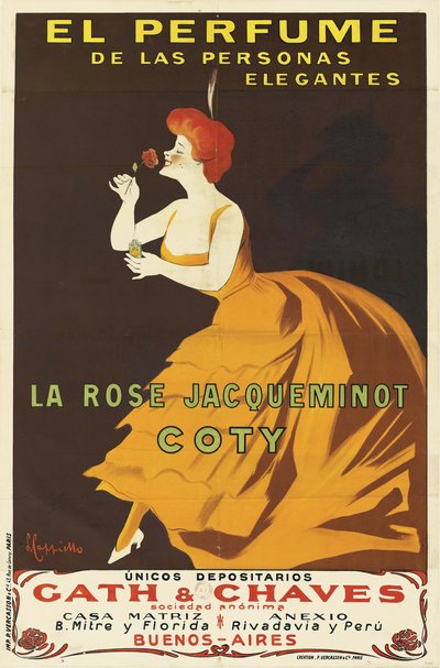 Coty - La Rose Jacqueminot by Leonetto Cappiello