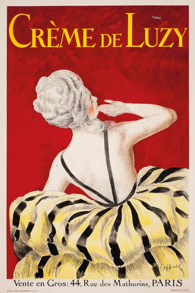 Creme de Luzy, an advertising poster for the Parisian cosmetics firm Luzy (1919) by Leonetto Cappiello