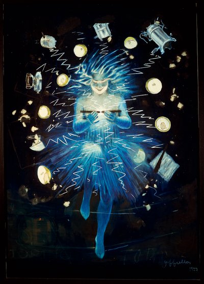 Draft Poster for an Electrical Appliance by Leonetto Cappiello