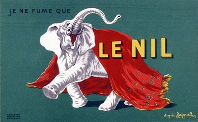 I Only Smoke the Nile (Cigarette Advertising Poster) by Leonetto Cappiello