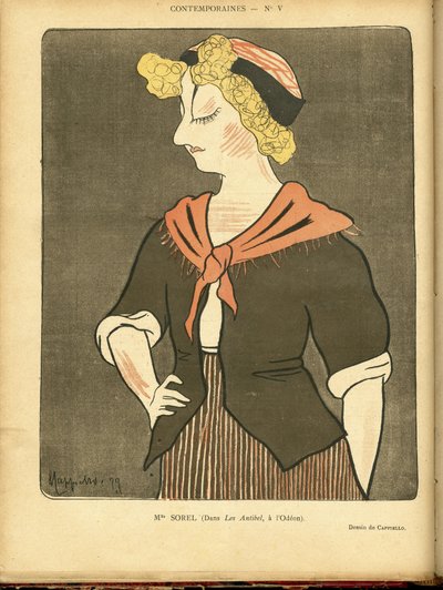 Illustration of Leonetto Cappiello in Le Rire by Leonetto Cappiello