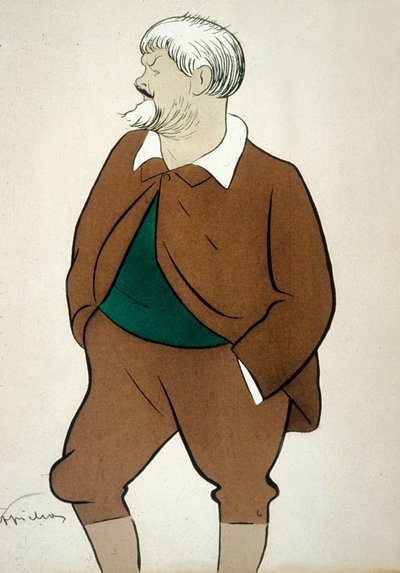 Jean Richepin (1849-1926), French poet, drawing by Cappiello by Leonetto Cappiello