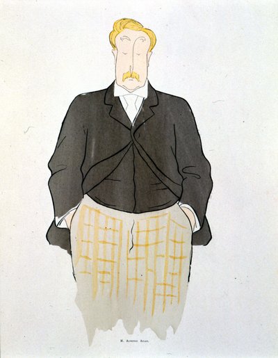 Portrait of Alphonse Allais by Leonetto Cappiello (1875-1942) around 1900 by Leonetto Cappiello