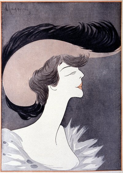 Portrait of Alice Roosevelt Longworth, daughter of Theodore Roosevelt. Cartoon by Leonetto Cappiello. by Leonetto Cappiello