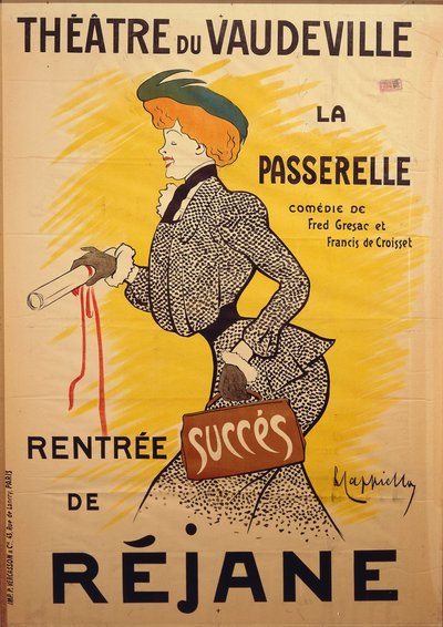 Theatre du Vaudeville: La Passerelle by Leonetto Cappiello by Leonetto Cappiello
