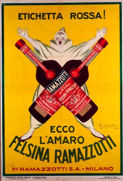 Poster for the Drink Amaro Felsina Ramazzotti by Leonetto Cappiello