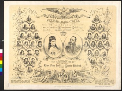 Wedding Plaque of the Regent of the Noble Imperial Family Habsburg & Habsburg Lorraine by Leonhard Bauer