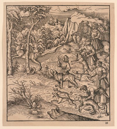 A Stag Hunt, from 