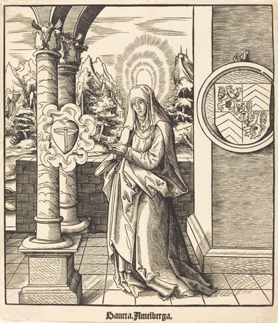 Saint Amelberga by Leonhard Beck