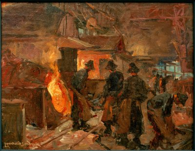 In the Steelworks by Leonhard Sandrock