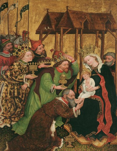 Adoration of the Magi (Inside); Selection of Joseph and Marriage of Mary (Outside) by Leonhard von Brixen (Lienhart Scherhauff)