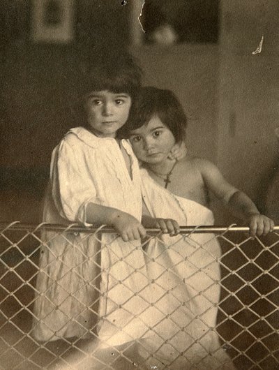 Portrait of two children, late 19th or early 20th century by Leonid Andreyev