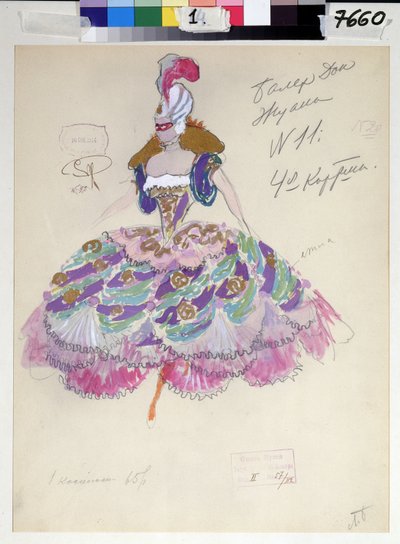 Costume Design for "Don Giovanni" by Wolfgang Amadeus Mozart by Leonid Mihhaylovich Brailovsky