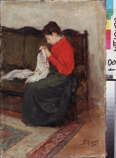 At Work by Leonid Osipovic Pasternak