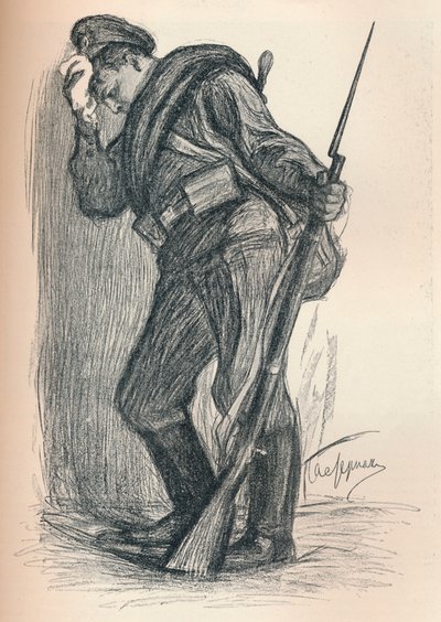 Drawing for a War Fund Poster by Leonid Osipovic Pasternak