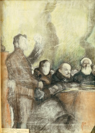 Lenin at the Seventh All-Russian Congress of Soviets on December 1919 by Leonid Osipovic Pasternak
