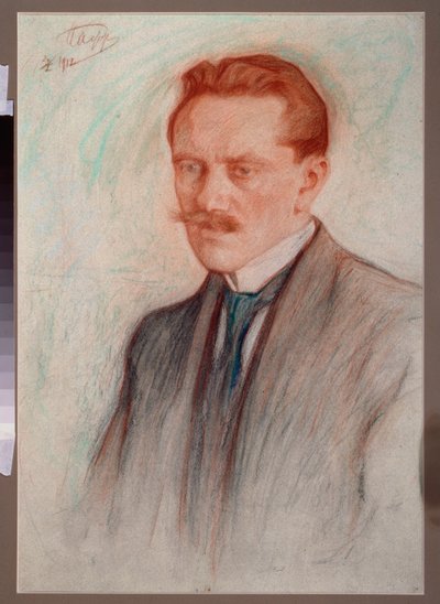 Portrait of the Poet Jurgis Baltrusaitis by Leonid Osipovic Pasternak