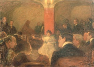 Concert of the Harpsichordist Wanda Alexandra Landowska (1879–1959) by Leonid Osipovic Pasternak