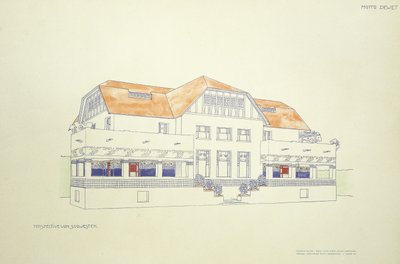 View from North East by Leopold (after) Bauer