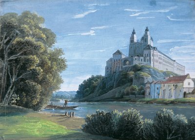 View of Melk Abbey by Leopold Blonder