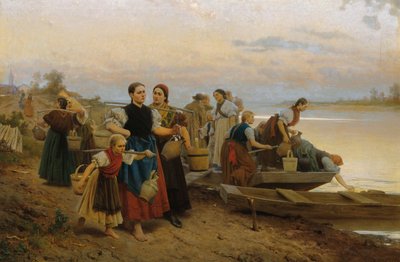 The Last Task of the Day by Leopold Carl Muller