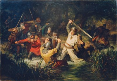 Rudolf of Habsburg in Mortal Danger by Leopold Edler von Löffler Radymno