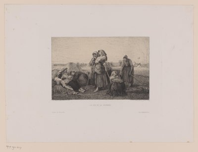 Peasant Women in the Field at the End of the Workday by Leopold Flameng
