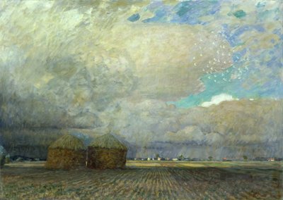 Landscape with Huts, 1900 by Leopold Karl Walter von Kalckreuth