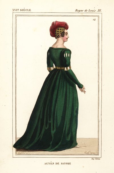 Agnes of Savoy, Countess of Longueville by Leopold Massard