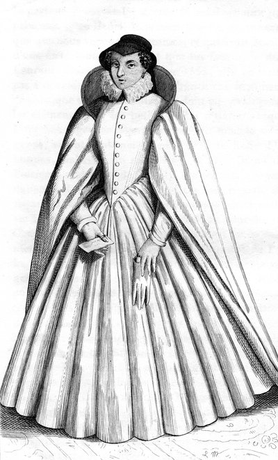 Caterina de Medici, French Vintage Clothes XVI Century Henri Kingdom II, King of France by Leopold Massard